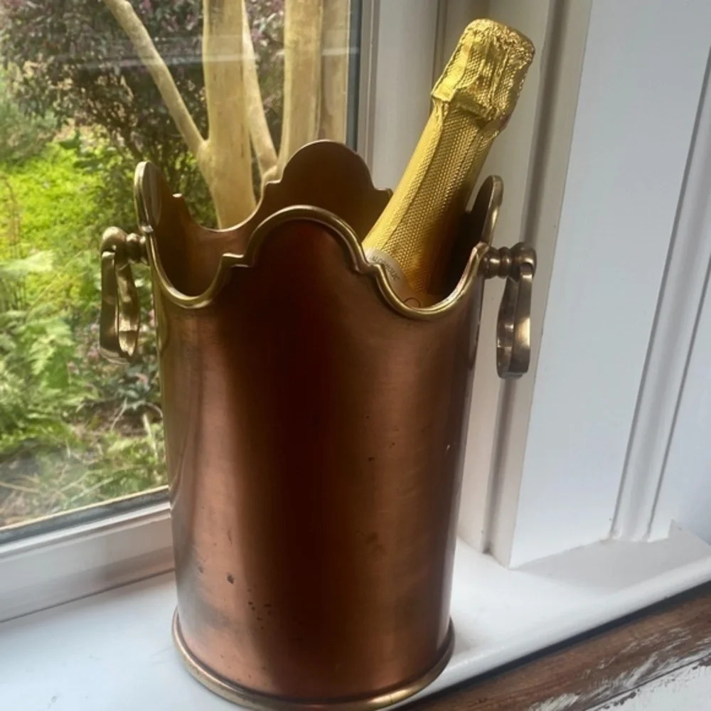 Vintage Global Views Copper Wine Bucket